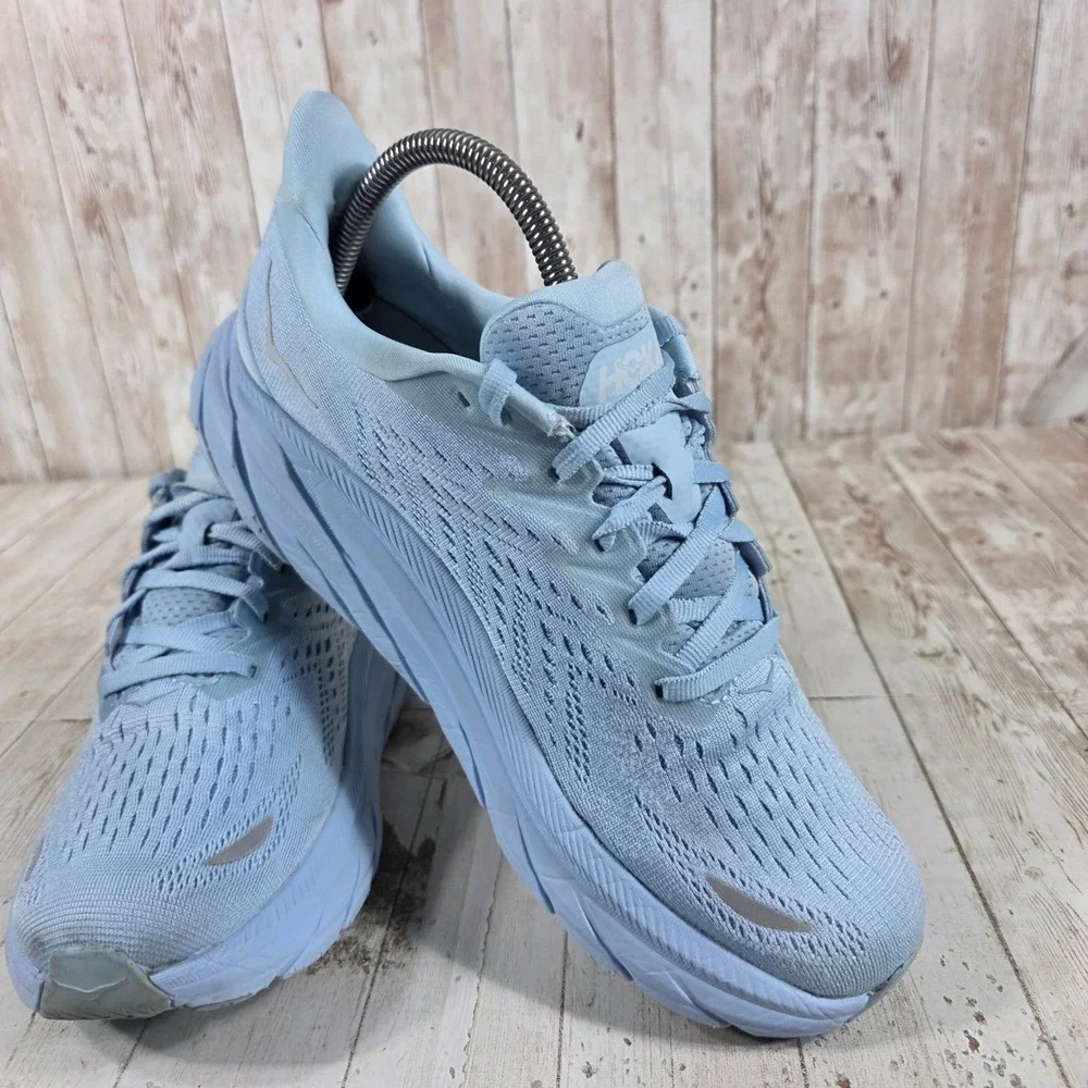 Hoka One One Clifton 8 Womens Running Shoes Summer Song Blue 1119394-SSCA 8.5B